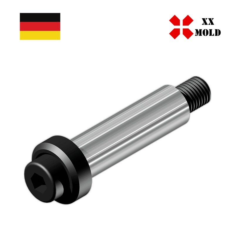 Screw with distance tube - XXmold precision mold component, SKU XEP1515