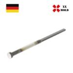 Flat ejector pin with chamfer radii, 4-fold 0.2 mm DIN ISO 6893, Form FAH - XXmold precision mold component, SKU XEP84-02