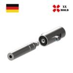 Round latch lock front screwed - XXmold precision mold component, SKU XEP3123