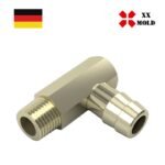 Hose nipple 90° - XXmold precision mold component, SKU XEP7727